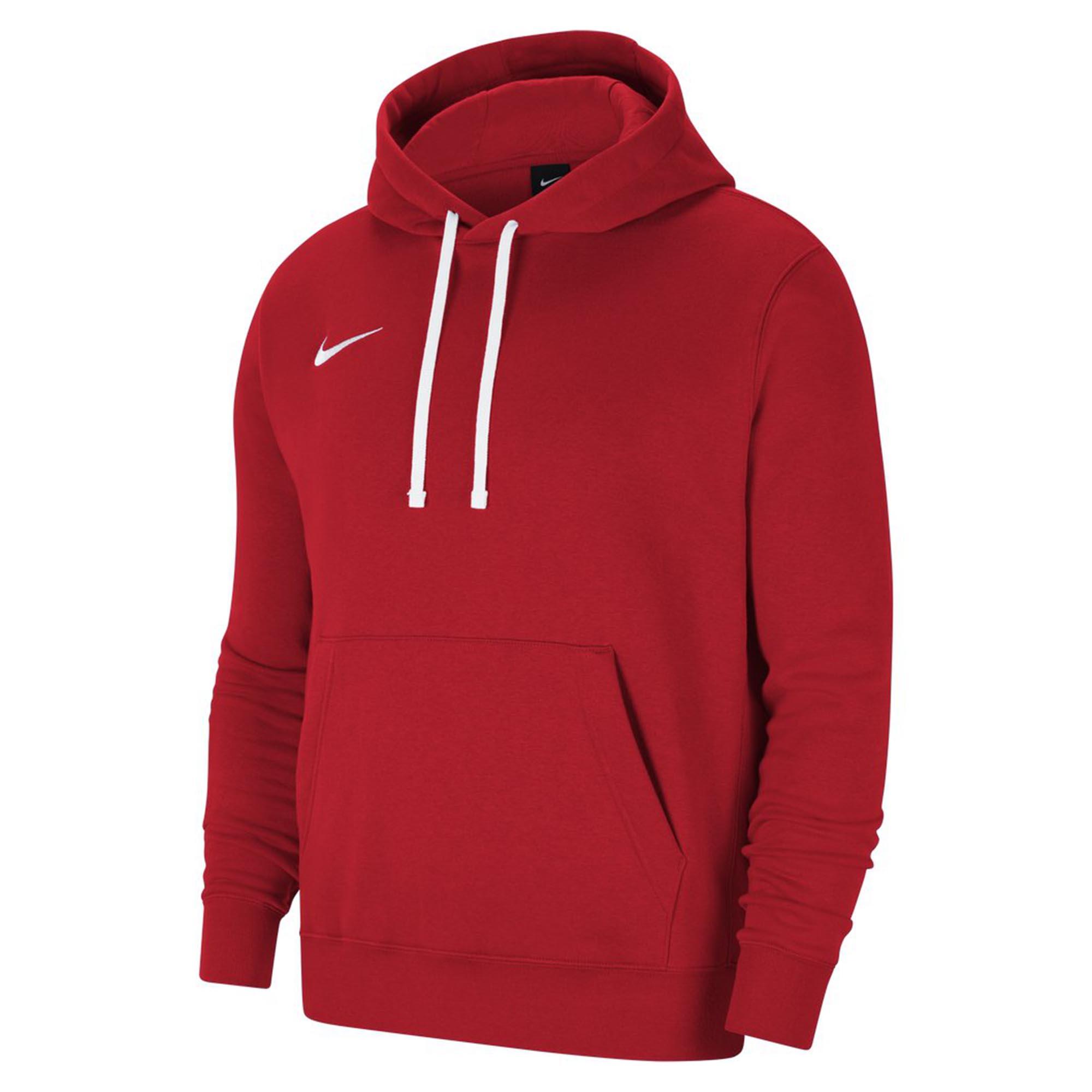 Felpa con cappuccio uomo ( fleece) nike rosso 2/7