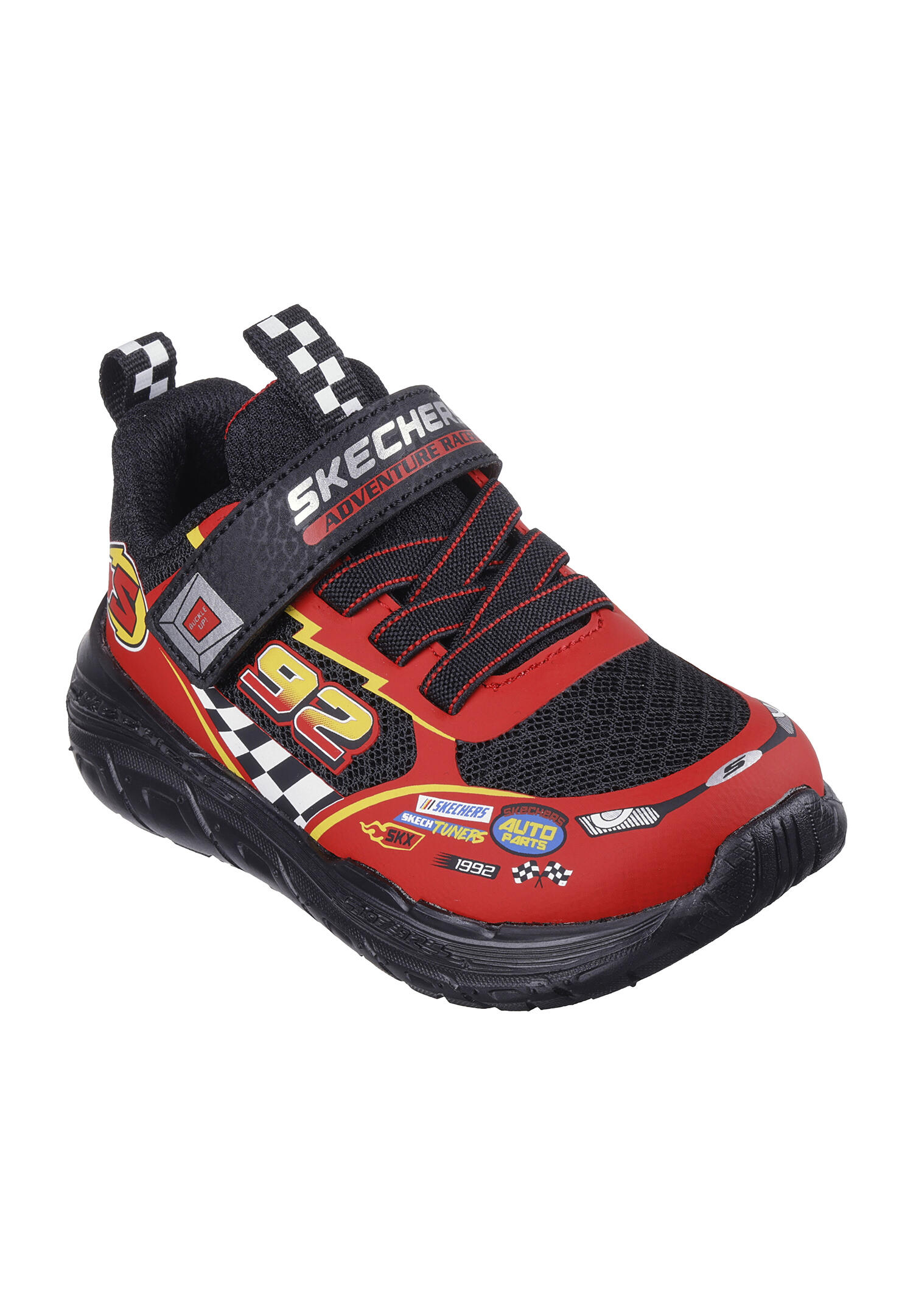 Skechers SKECH TRACKS Tracking Kinder Jungen Sneakers 402303L Schwarz/Rot 5/7