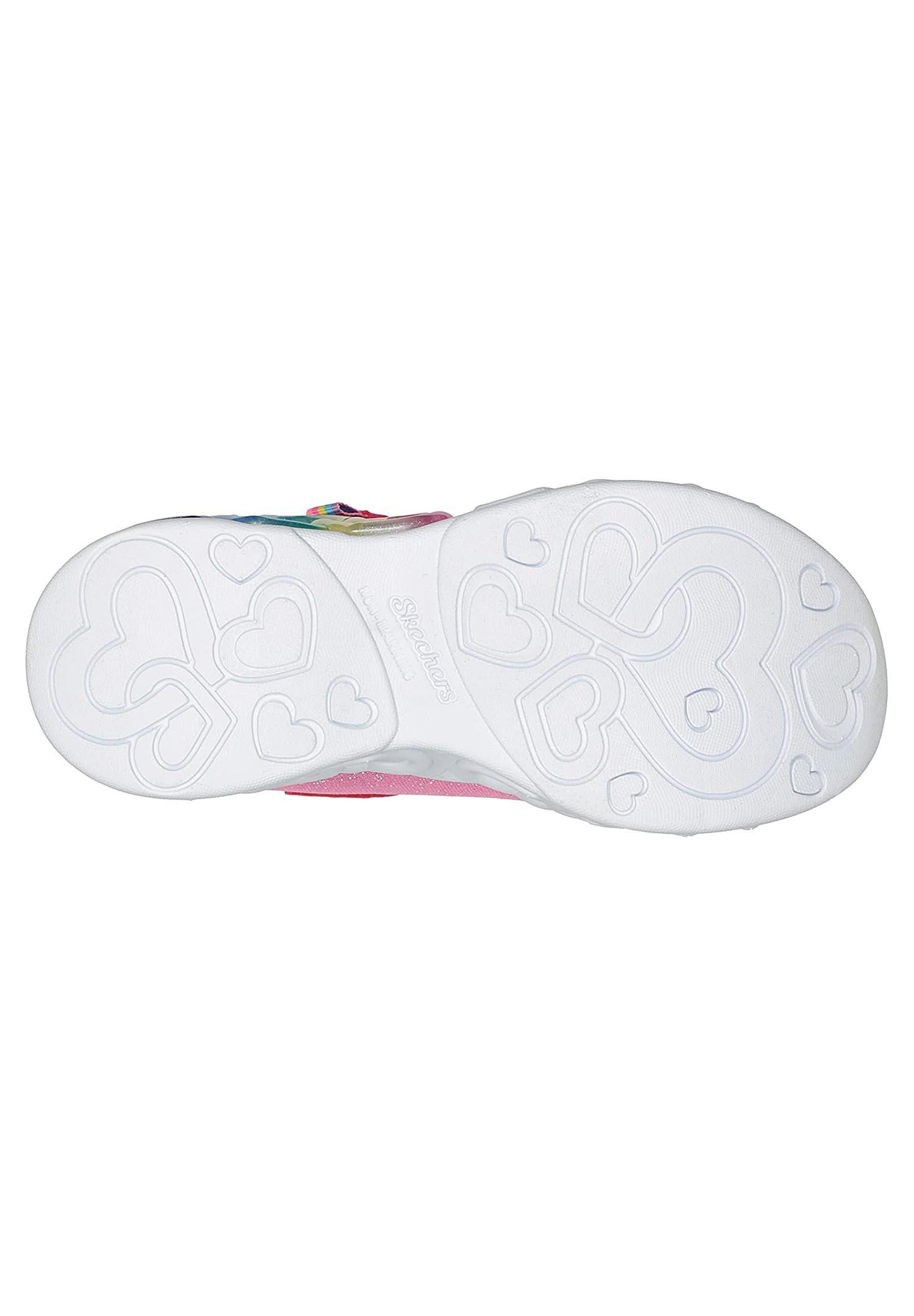 SKECHERS Enfants INFINITE HEART LIGHTS LOVE PRISM Sneakers Rose vif 5/5