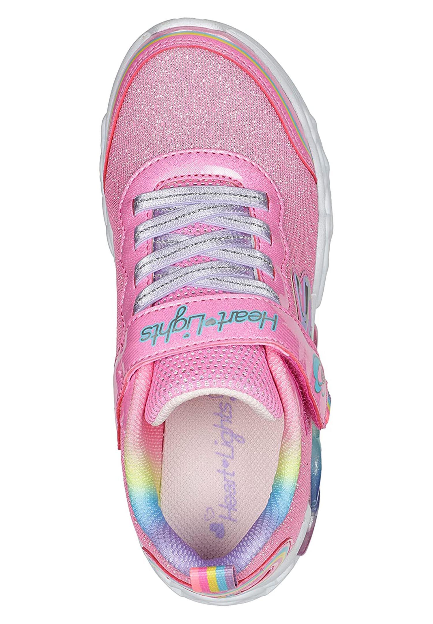 SKECHERS Enfants INFINITE HEART LIGHTS LOVE PRISM Sneakers Rose vif 4/5