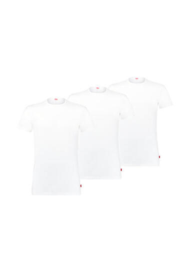 Levi’s Herren T-Shirt 3-er Pack Men Herren Unterhemd Rund-Ausschnitt