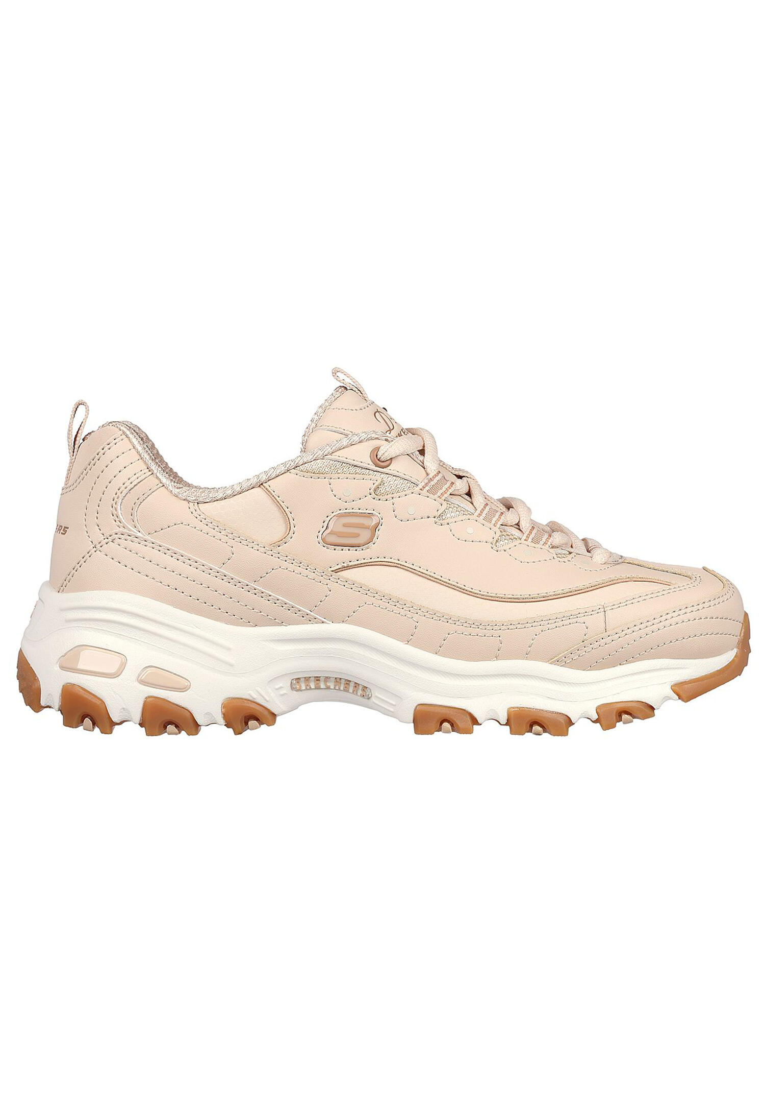 Skechers D´Lites GOOD NEUTRAL Damen Chunky Sneaker Plateausneaker 149807 NAT 2/6