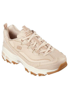 Sneakers skechers d'lites-goo, bruin, dames
