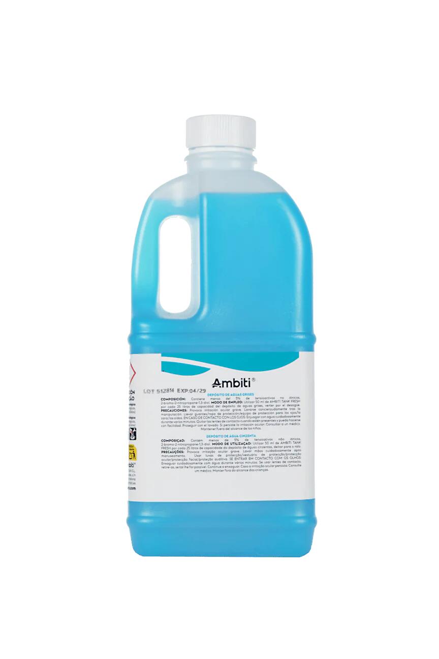 Ambiti Fresh 2 L, aditivo biodegradable para depósitos de aguas grises. 3/3