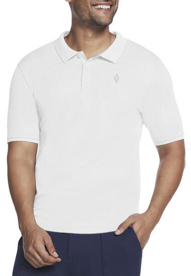 Skechers Apparel Off Duty Polo Shirt Herren T-Shirt M3TO45 100 WHT weiss