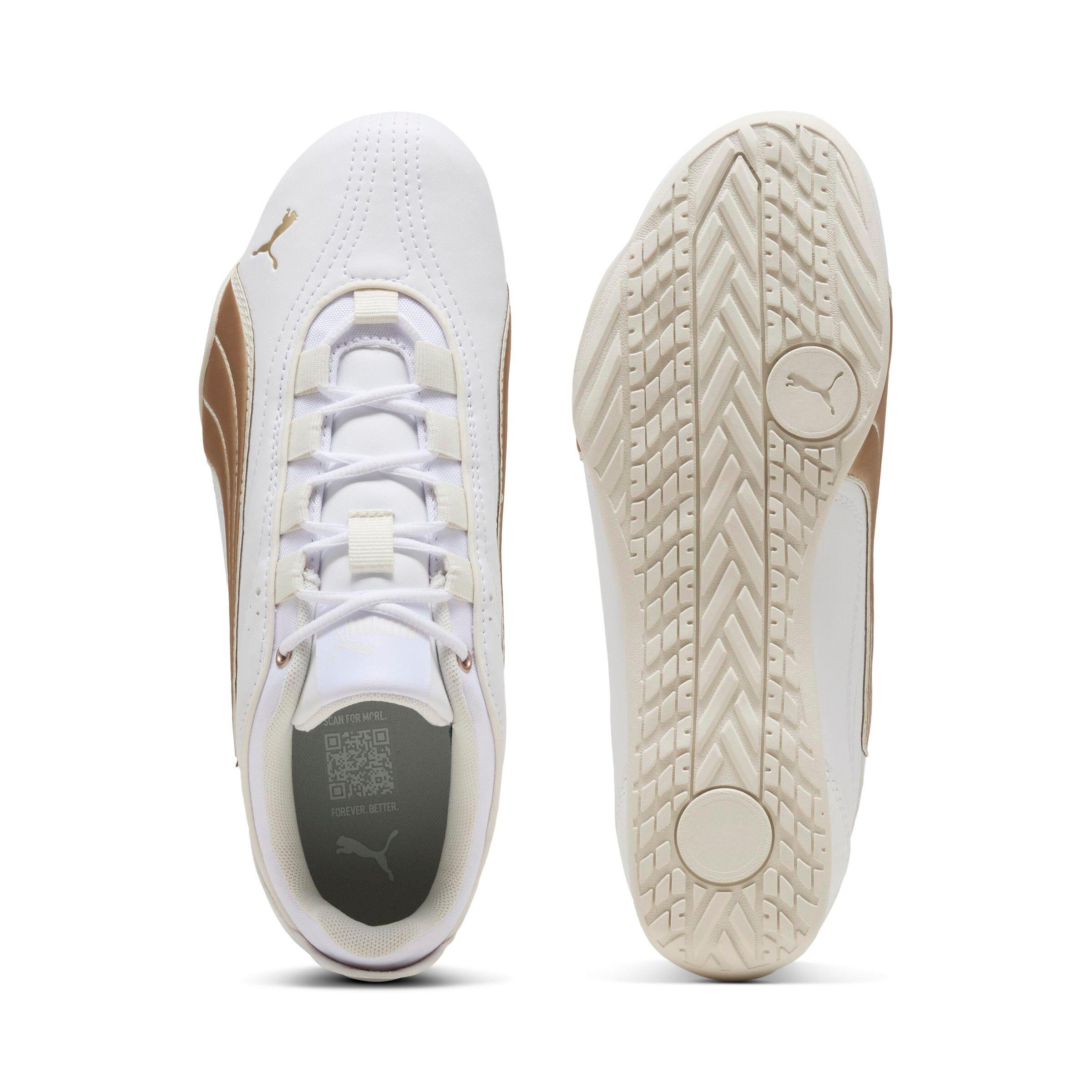 Puma Damen Sneaker Catch Soleil Dayinight 404307 01 White-Puma Gold-Vapor Gray 3/7