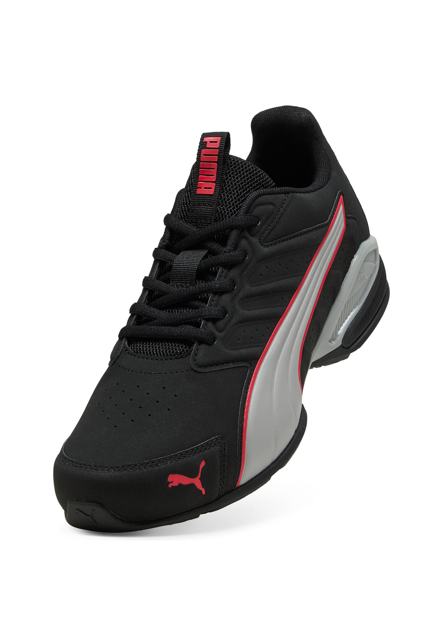 Puma Herren Electro SL Sneaker Turnschuhe 313092 05 Black-Grey Echo Red 5/15