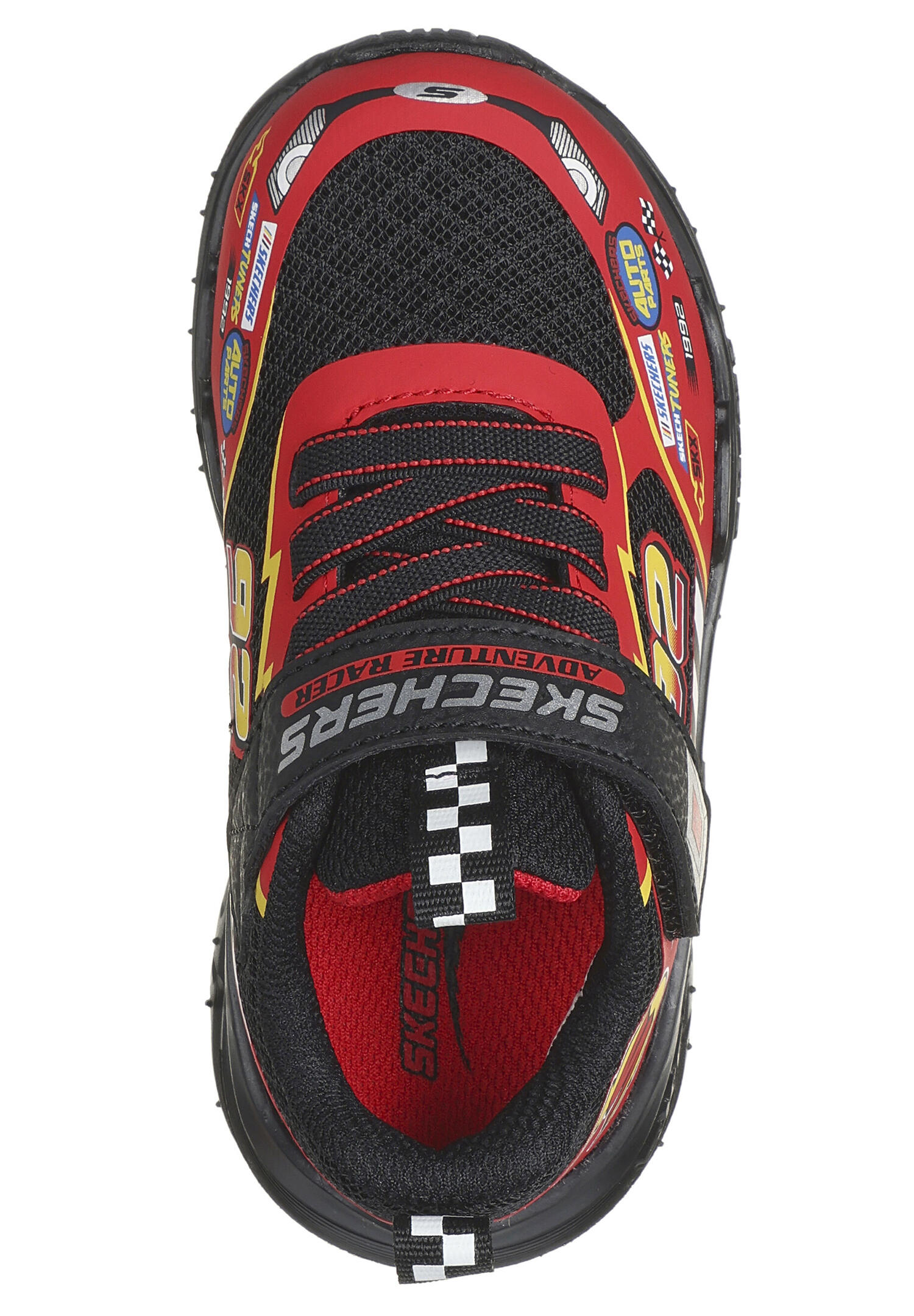 Skechers SKECH TRACKS Tracking Kinder Jungen Sneakers 402303N Schwarz/Rot 3/5