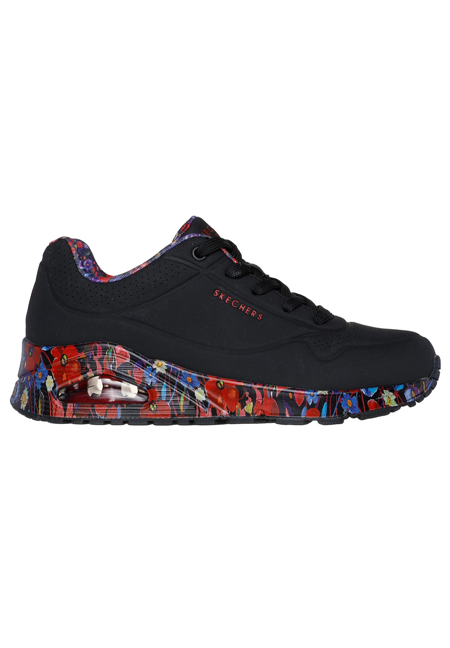Sapatilhas Mulher Skechers Uno Majestic Garden Preto 2/6