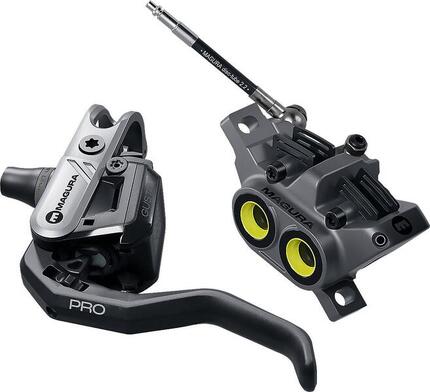 Magura Gustav Pro Scheibenbremse vorne oder hinten (ohne Scheibe) Schwarz/Grau