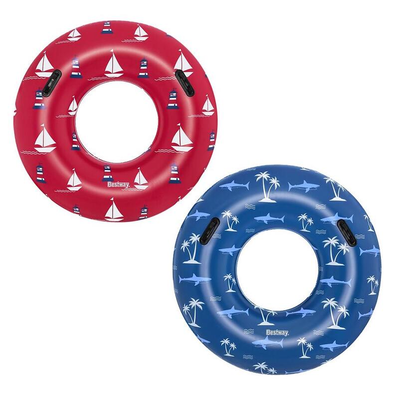 BESTWAY COLAC INOT GONFLABIL NAUTICAL 119 CM, Rosu