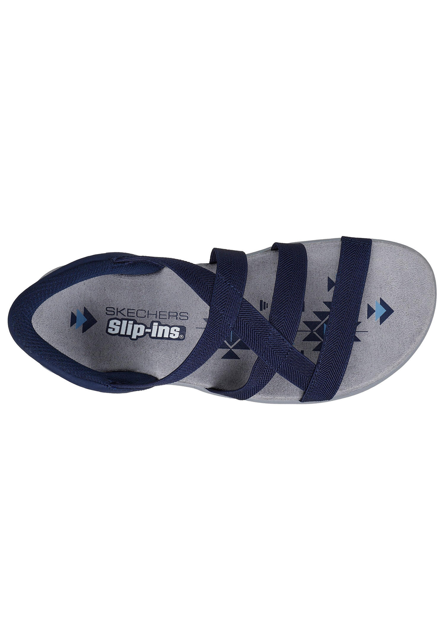 Skechers REGGAE SLIM-STRETCH FLEX Sandalen Damen 163460 NVY 3/5