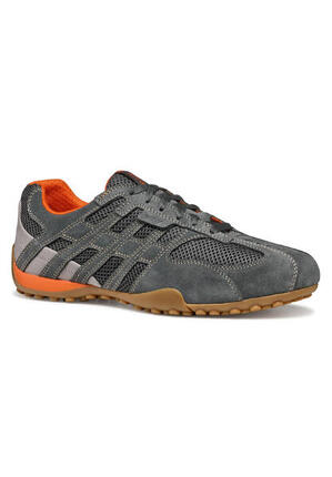 Geox U Snake Original A - Herren Leder Sneaker U55MNA C1006 Grey