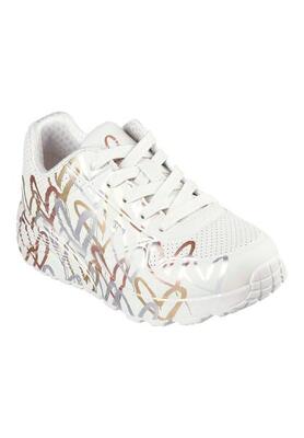 Sneakers skechers model uno lite - metallic kleur beige