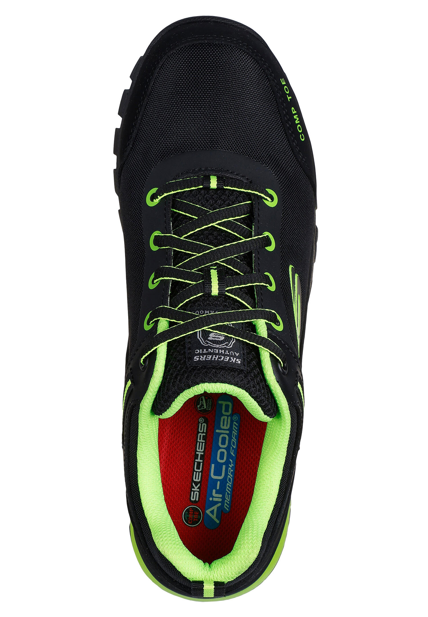 Skechers Herren GATLON - STRIGAX H Arbeitsschuh 200188EC BKLM Schwarz/Grün 3/6
