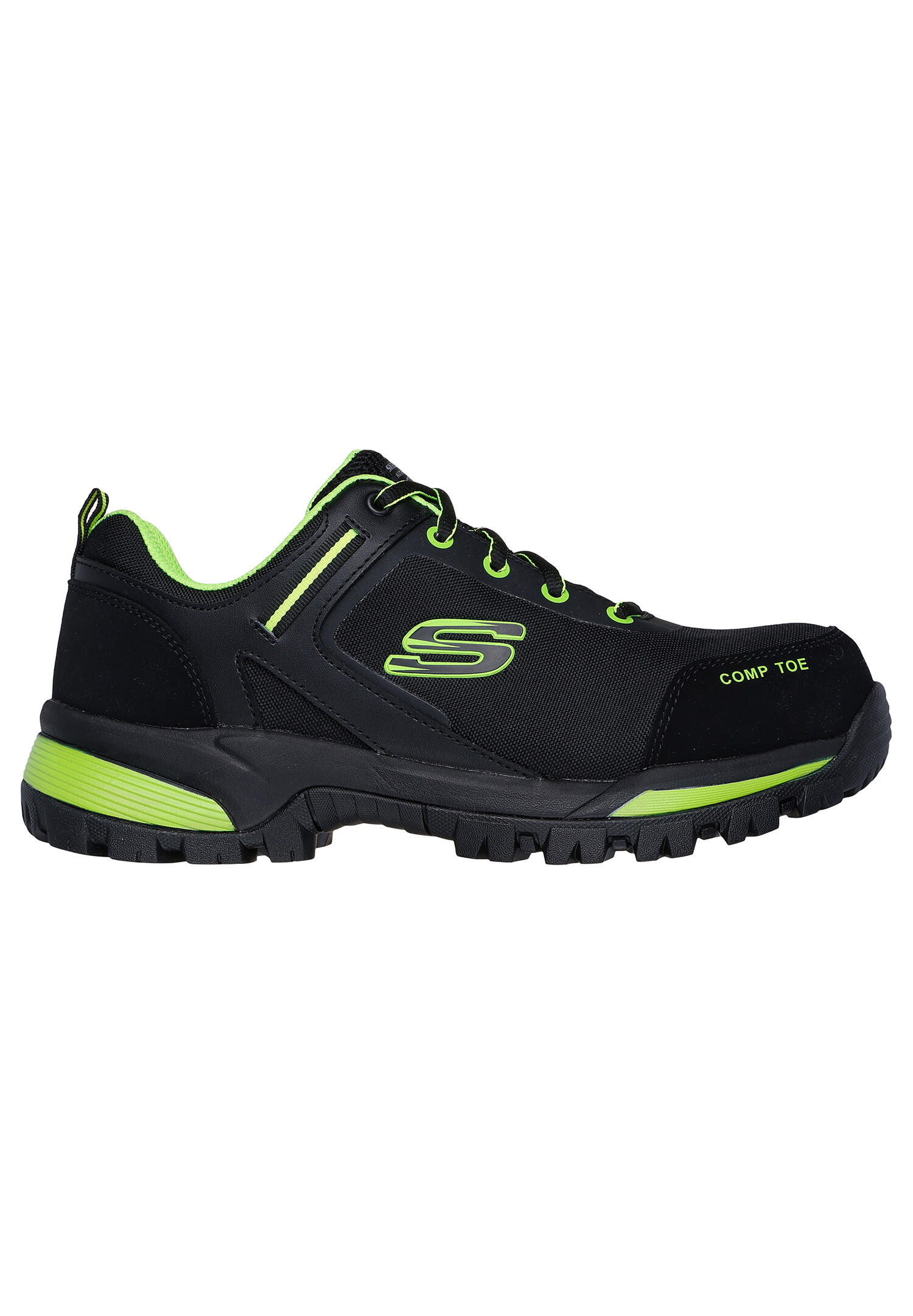 Skechers Herren GATLON - STRIGAX H Arbeitsschuh 200188EC BKLM Schwarz/Grün 2/6