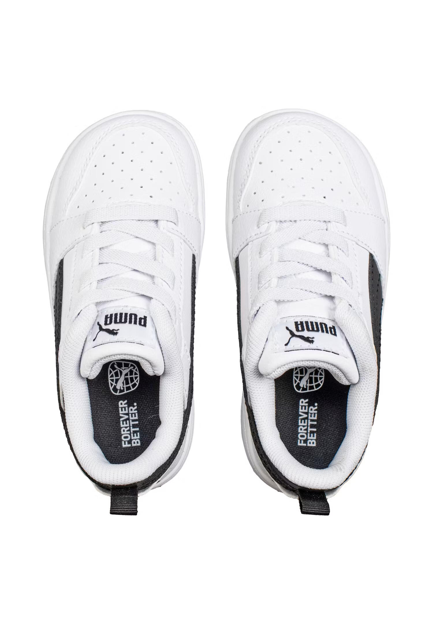 Puma Rebound V6 Lo AC PS Unisex Kinder Sneaker 396742 02 weiß/schwarz 3/7
