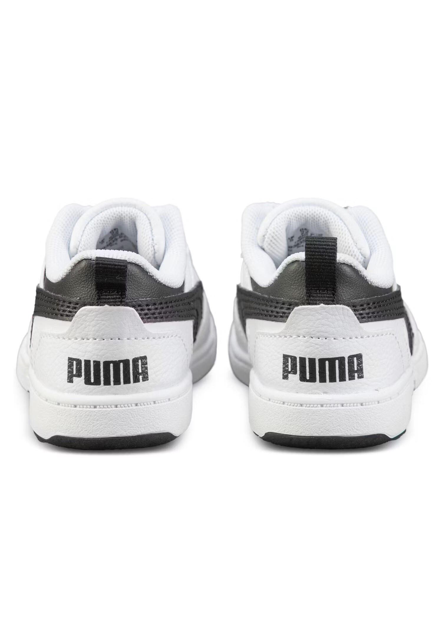 Puma Rebound V6 Lo AC PS Unisex Kinder Sneaker 396742 02 weiß/schwarz 4/7