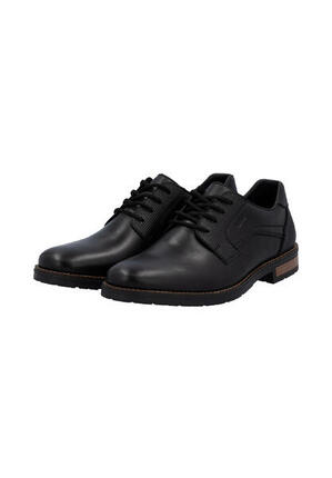 Rieker Herren Schnürschuhe Halbschuhe Leder Schuhe 14603-00 schwarz