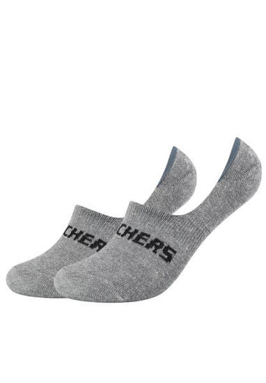 2 Paar Skechers Unisex Footies Mesh Ventilation Socken SK44008
