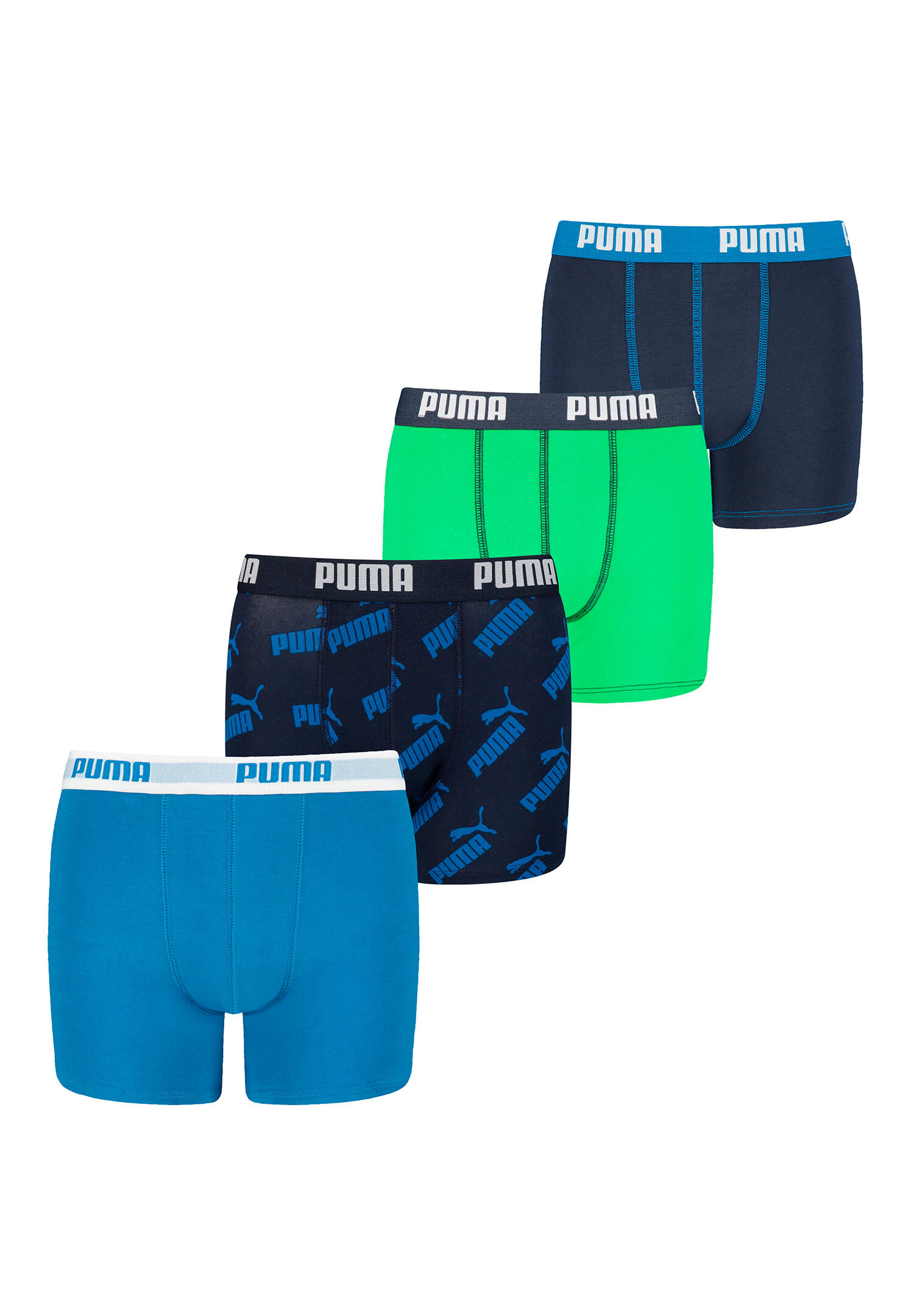 Puma Boxershorts Jungen Kinder Unterhose Unterwäsche 4 er Pack 1/3