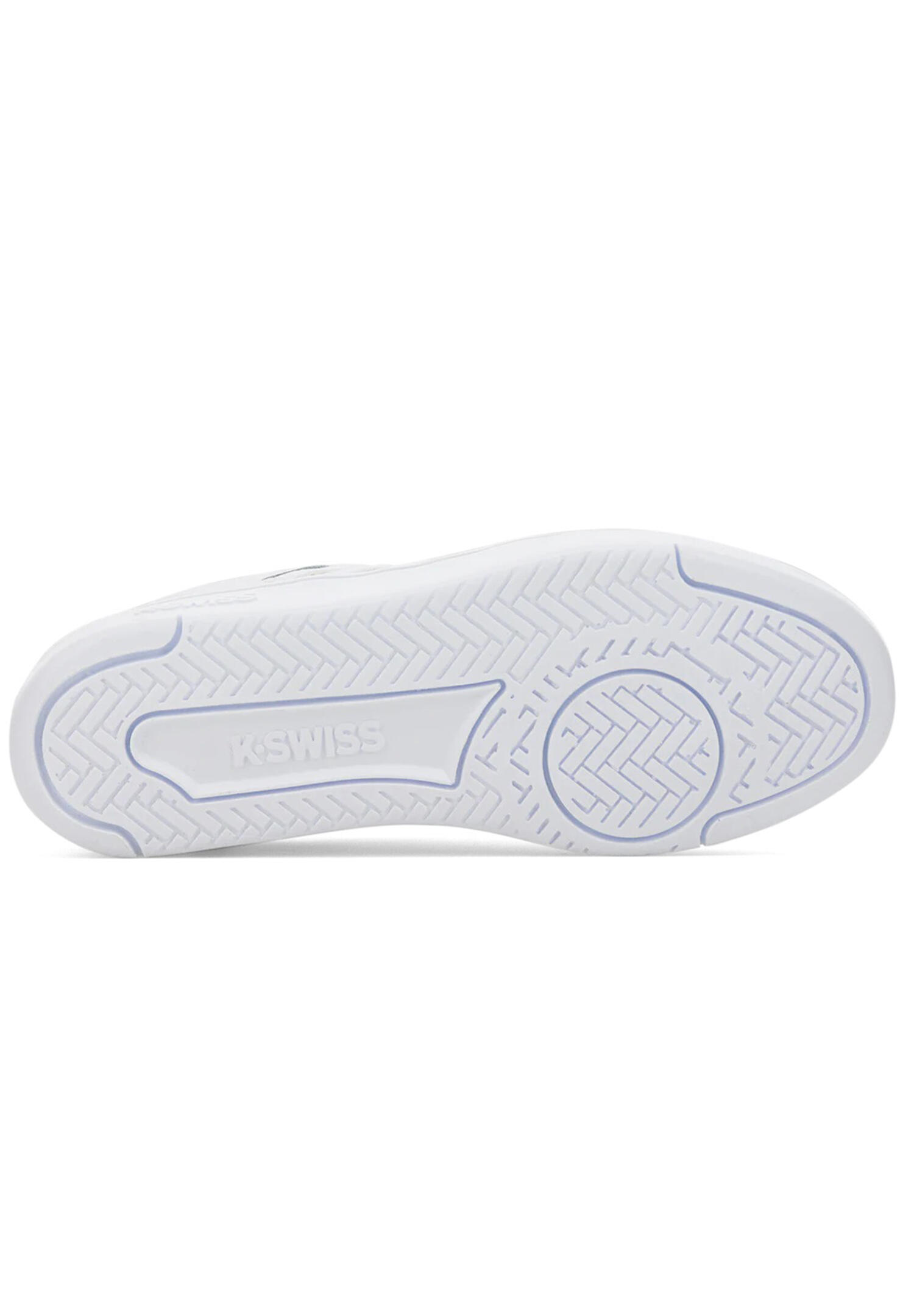 Zapatillas K-SWISS Court Palisades para hombre, estilo de piel blanca 5/5