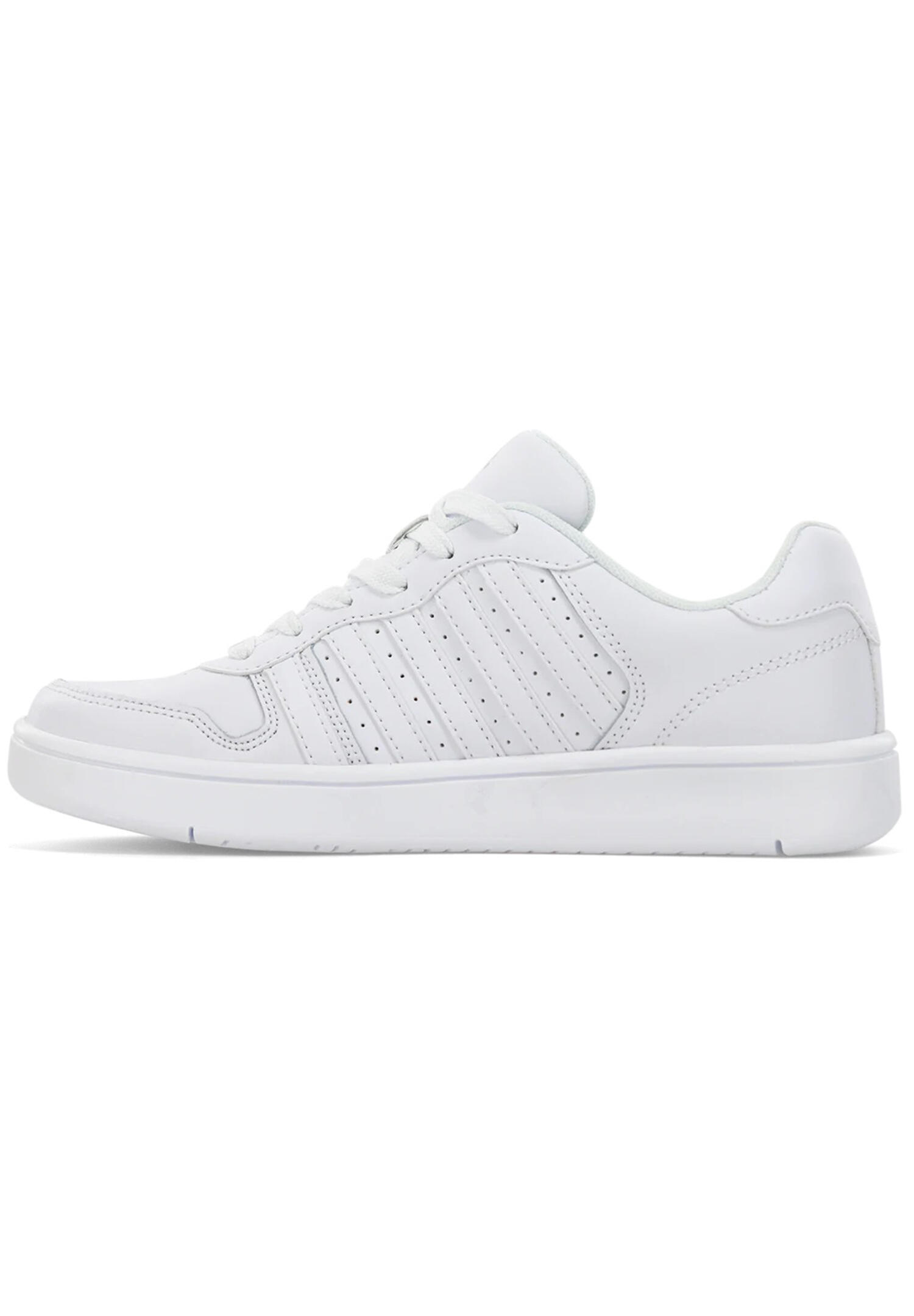 Zapatillas K-SWISS Court Palisades para hombre, estilo de piel blanca 4/5