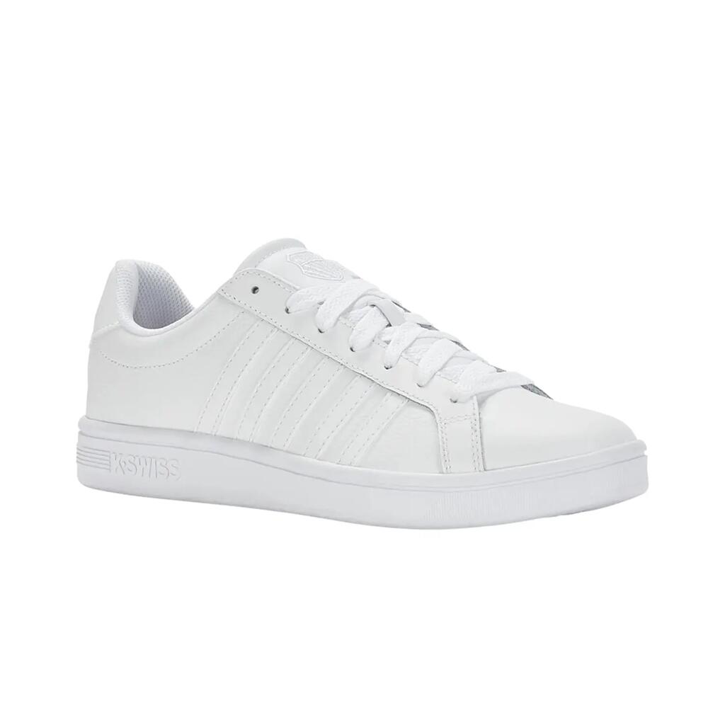 Mens Court Tiebreak Leather Trainers (White)