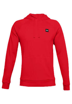Kap under armour rival fleece, rood, mannen