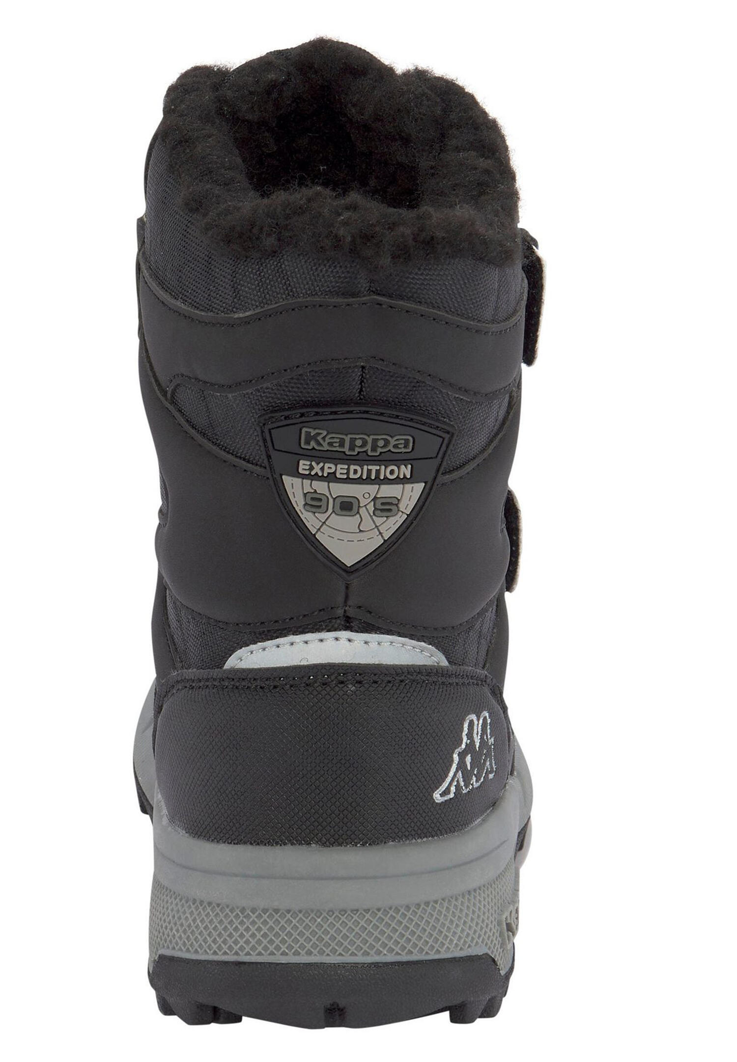 Kappa Unisex Kinder Stiefel Winterschuh gefüttert Jugendliche 260903T Schwarz 4/6