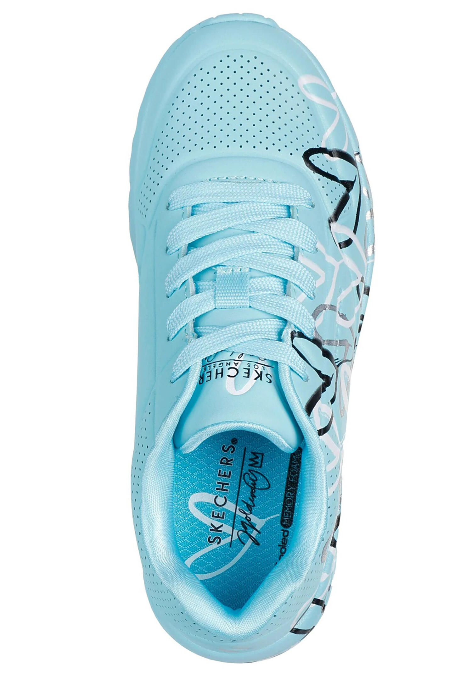Skechers Street x JGoldcrown UNO LITE METALLIC LOVE Sneaker Mädchen 314067L Blau 3/5