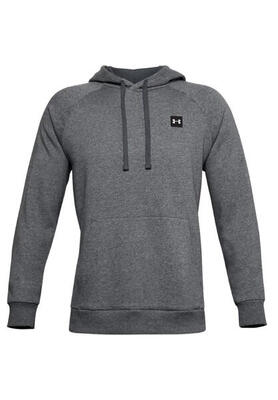 Under armour rival fleece hoodie pullover grijs heather