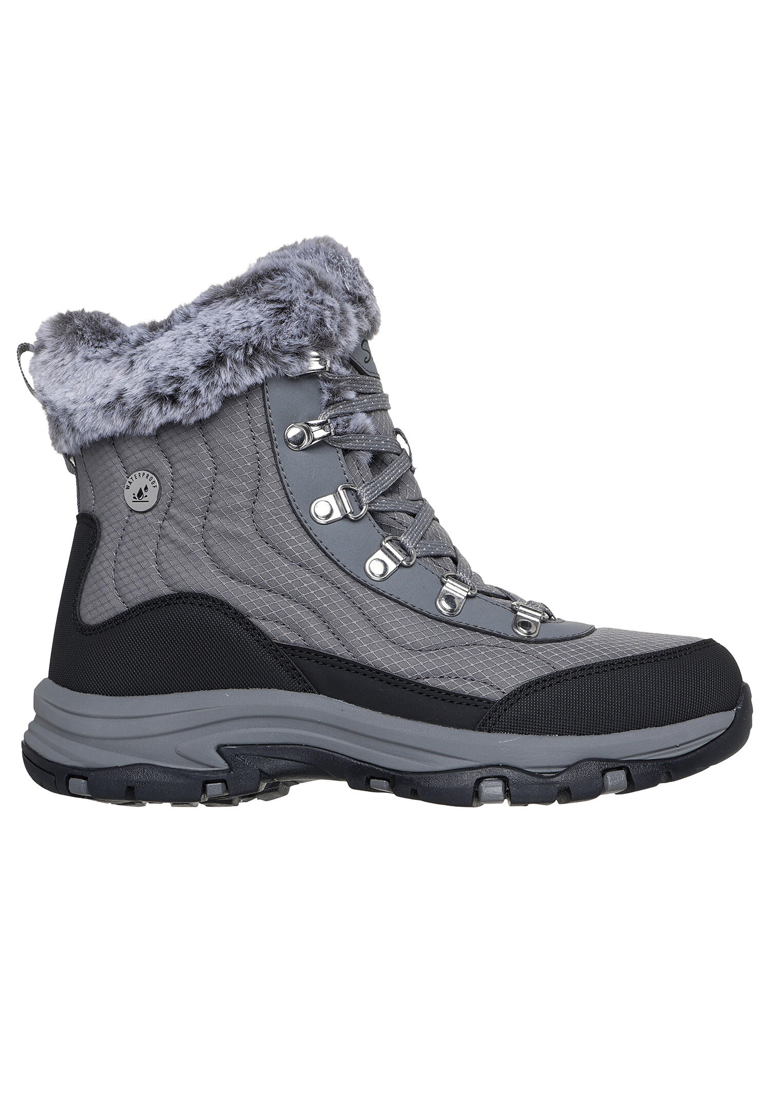 Skechers Damen Trego Stormie Winterstiefel Boots 167893 CCL Grau 2/15