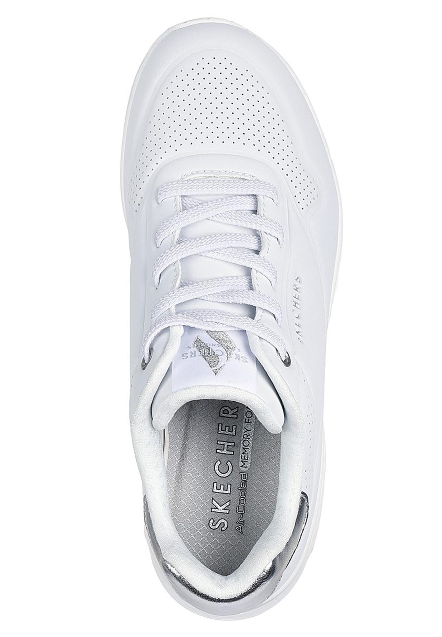 Damen UNO SHIMMER AWAY Sneakers Weiß / Silber 3/7