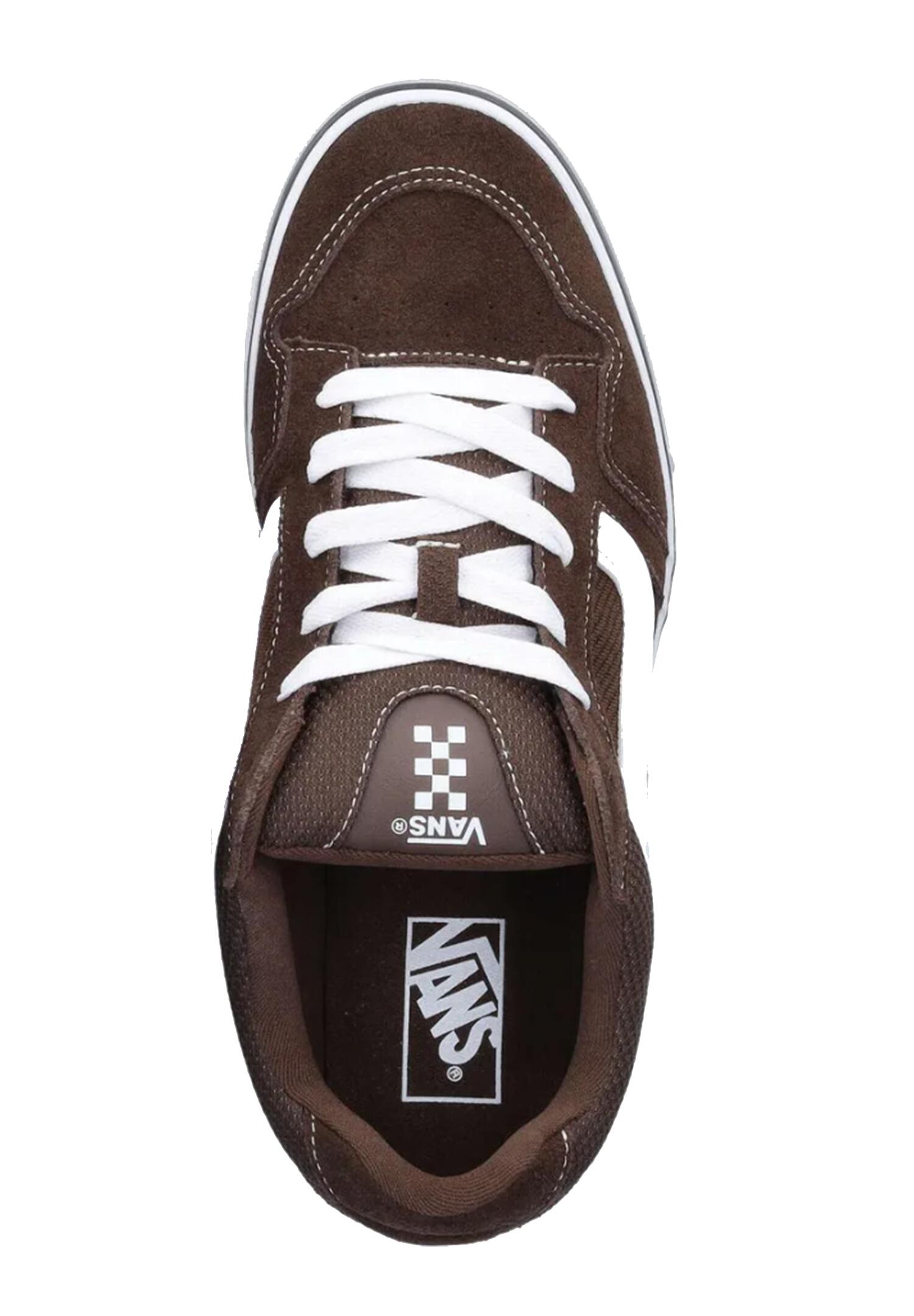Vans Herren Caldrone Sneaker Lifestyle Turnschuhe VN000CSP3N11 Dunkelbraun Weiß 3/4