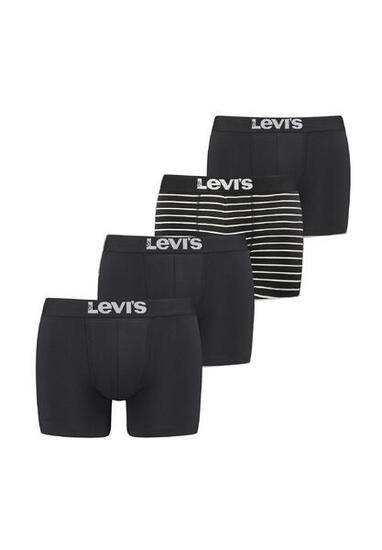 Boxershort Herren 4er Pack Stretch-MEN SOLID BASIC BOXER & VINTAGE STRIPE 4P