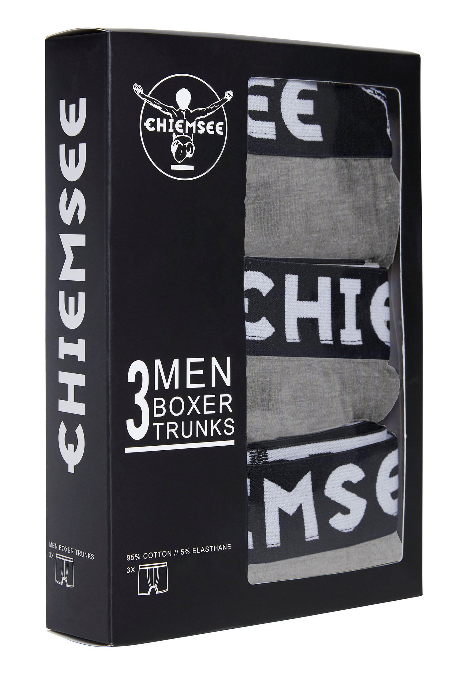 Chiemsee Boxer Short Herren Trunk Unterwäsche Regular Fit Retroshorts 3er Pack 3/5