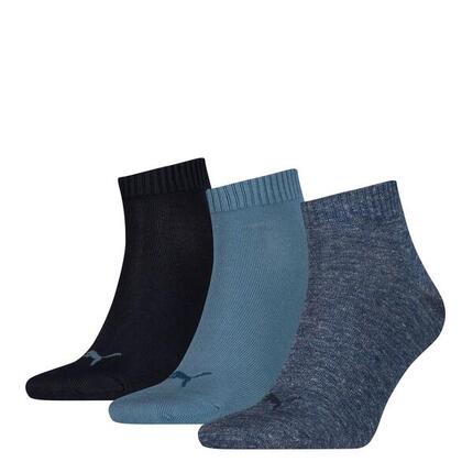 Quarter Socken 3 Paar weich komfortabel Herren Damen Unisex - Soft Cotton