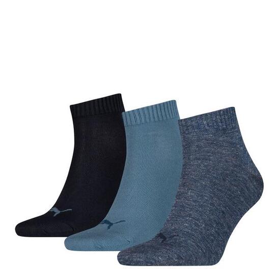 3 Paar Puma Unisex Quarter Socken Sneaker Gr. 35 - 49 für Damen Herren Füßlinge