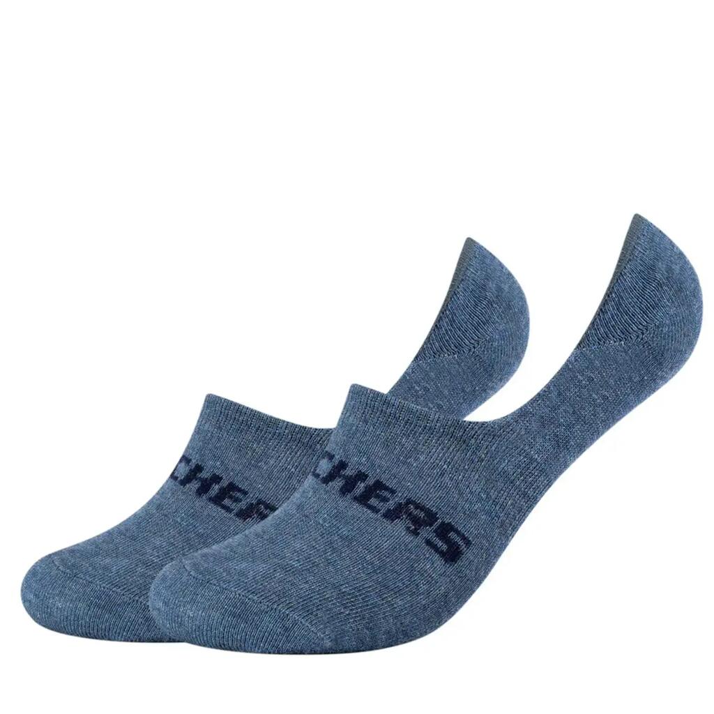 SKECHERS UNISEX MESH VENTILATION FOOTIES 2P Socks