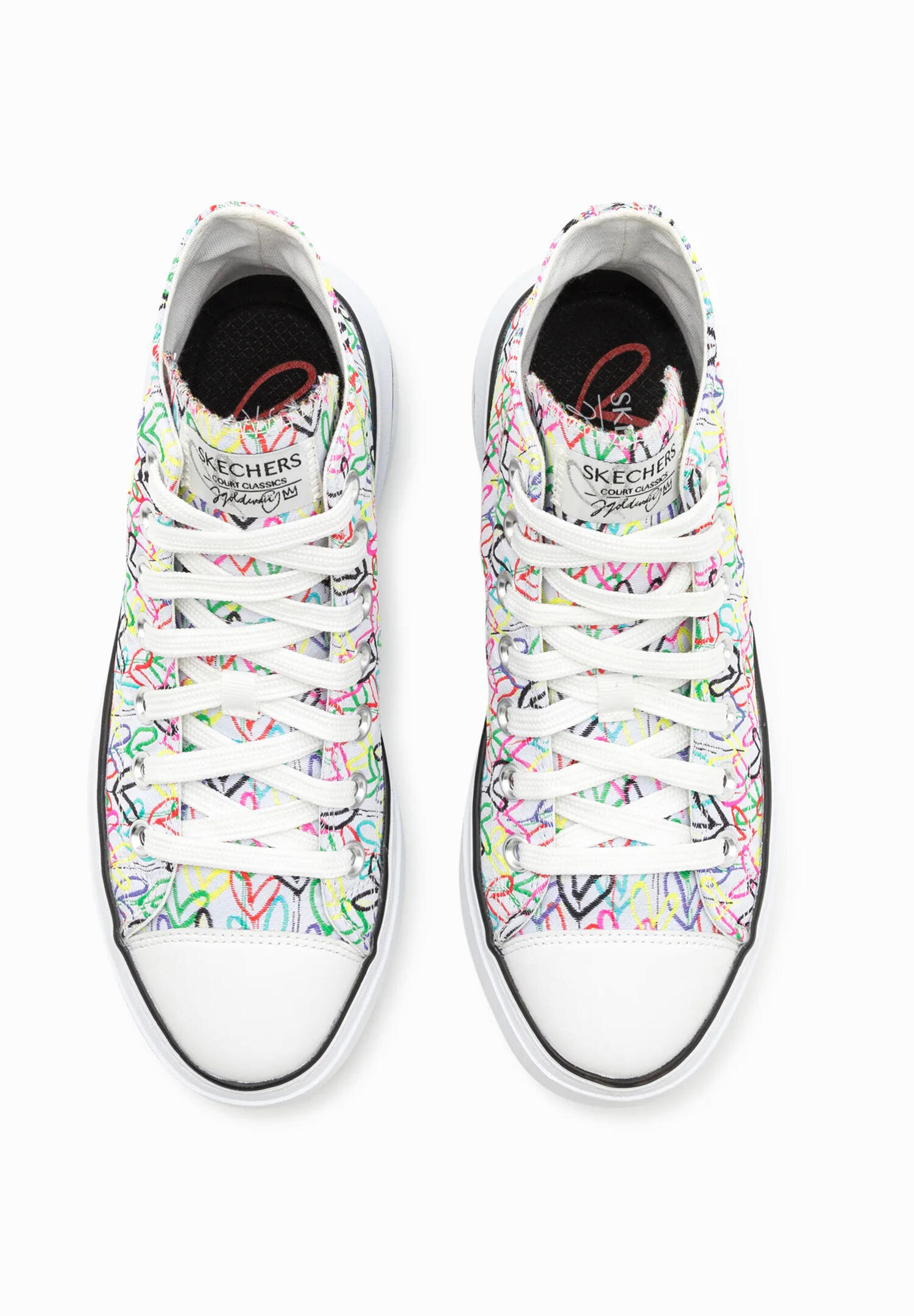 Skechers CORDOVA CLASSIC - Love Letters Damen Sneakers High Schuhe 185132 bunt 2/7