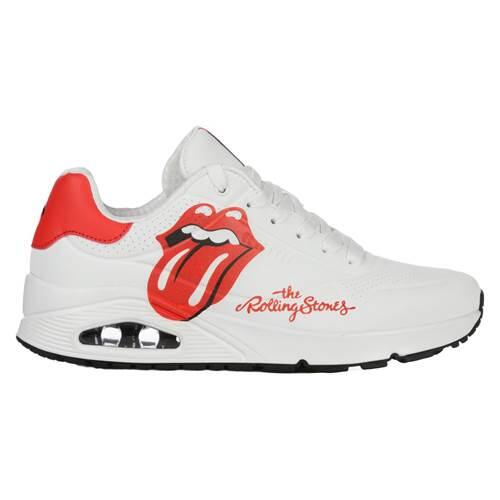 Skechers Herren Uno ROLLING STONES SINGLE! Sneaker 183102 Weiß 3/7