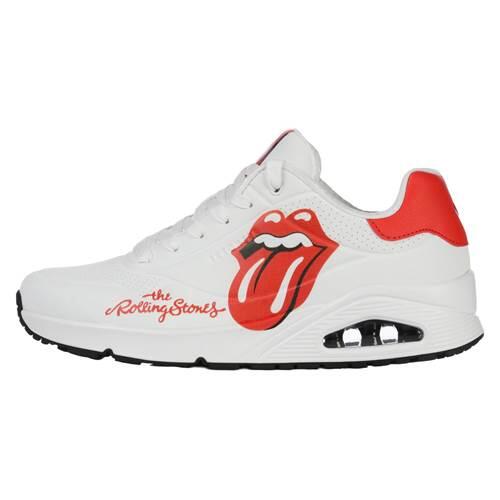 Skechers Herren Uno ROLLING STONES SINGLE! Sneaker 183102 Weiß 2/7