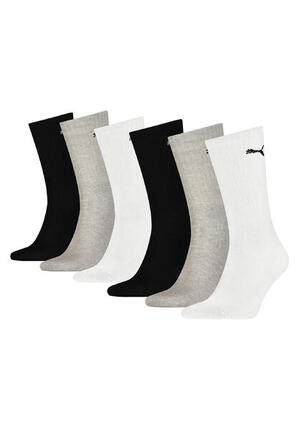 Puma Unisex Crew Tennissocken Sportsocken Socken für Damen Herren 6 Paar