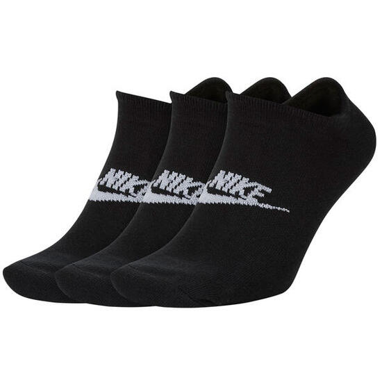 3 Paar Nike Sneaker Socken No Show Füßlinge schwarz / weiß SK0111