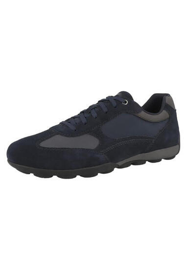 Geox U Snake 2.0 C - SMO-LEA Herren Leder Sneaker U45GXC 00043 schwarz