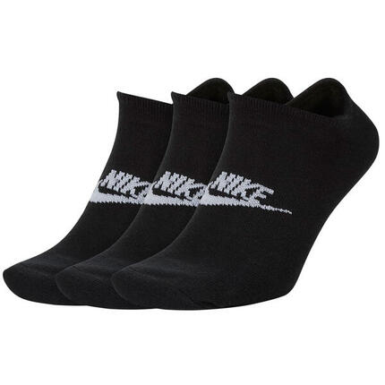 3 Paar Nike Sneaker Socken No Show Füßlinge schwarz / weiß SK0111