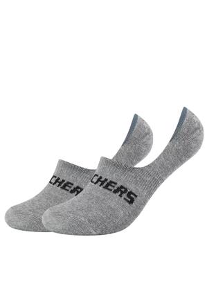 2 Paar Skechers Unisex Footies Mesh Ventilation Socken SK44008