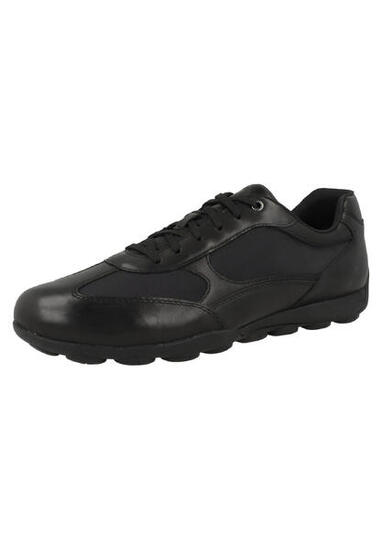 Geox U Snake 2.0 C - SMO-LEA Herren Leder Sneaker U45GXC 00043 schwarz