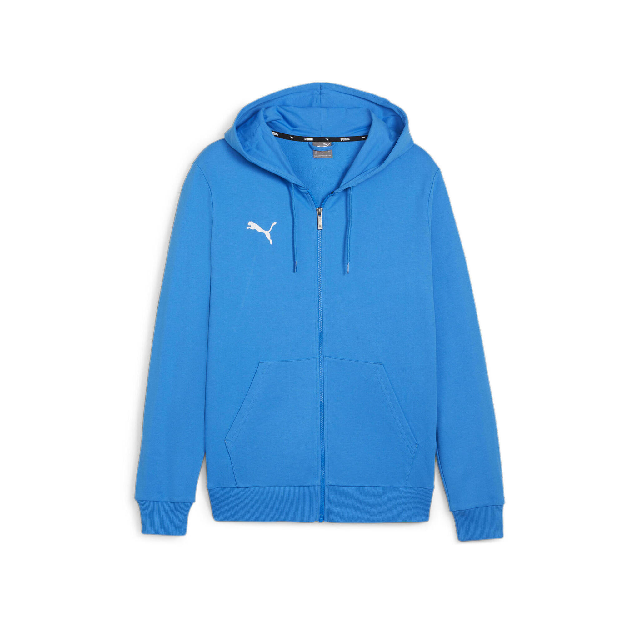 PUMA Pánská mikina Puma Team Goal Casuals se zipem a kapucí